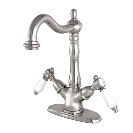 Kingston Brass KS1498BPL Vessel Sink Faucet, Brushed Nickel KS1498BPL